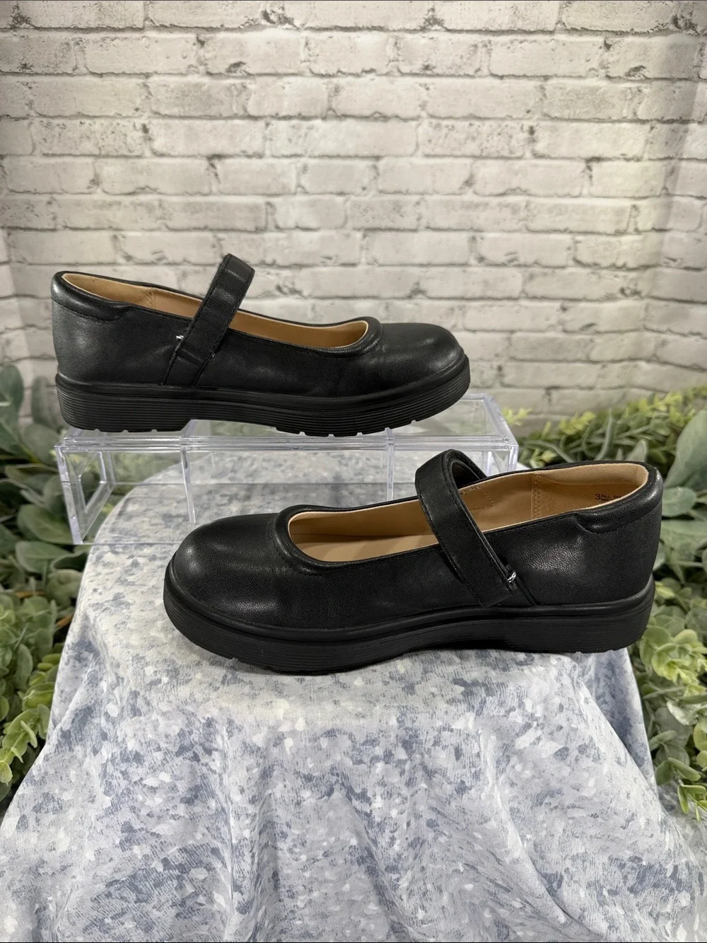 THE CHILDRENS PLACE - Black Round Toe Platform Mary Jane Casuals - Girls 3M 🖤